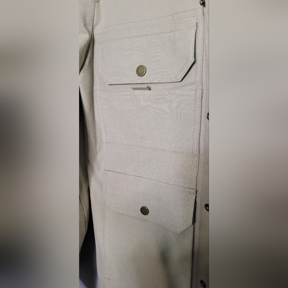 Woods Womens Khaki Jacket Chore Utility Camping S - Picture 8 of 9